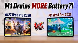 2020 vs 2021 M1 iPad Pro Gaming amp Battery Life Comparison [upl. by Busey]