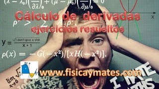 Cálculo de derivadas  Ejercicios resueltos paso a paso  Parte 1 [upl. by Atterol]