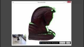 ReconstructMe  Turntable Scanner using Intel RealSense F200 [upl. by Oetam]
