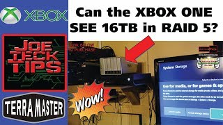 XBOX ONE 16TB RAID 5  D5300  HOW TO  TERRAMASTER  JoeteckTips [upl. by Haden965]