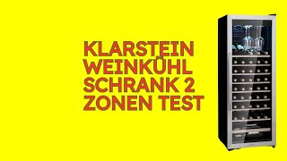 Klarstein Weinkühlschrank 2 zonen im Test KURZ amp KOMPAKT Zusammengefasst [upl. by Zilla]