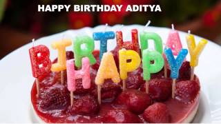 Aditya birthday song  Cakes  Happy Birthday ADITYA [upl. by Elmer]