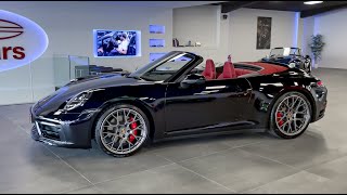 🚀 2020 Porsche 992 Carrera S Cabrio  Jet Black Walkaround [upl. by Novaelc84]