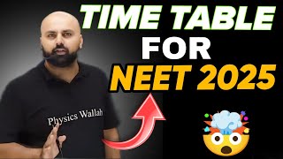 Best Timetable for NEET 2025 ⚠️ Avg Students MUST WATCH 🔥 Ab toh Serious ho jao neet neet2025 [upl. by Elahcar]