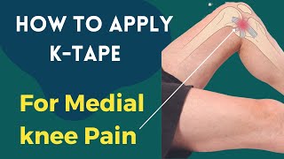 How to treat Knee Pain  Medial Collateral Ligament MCL  Kinesiology taping [upl. by Elgar]