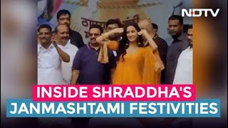 Janmashtami 2022 Shraddha Kapoor Couldnt Help But Dance At Dahi Handi Celebrations [upl. by Eerihs]