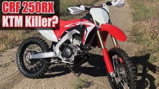 New Honda 2019 CRF250RX ReviewFirst ride [upl. by Shyamal]