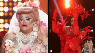 Mhiya Iman LePaige vs Megami Miley Cyrus  Flowers  RuPauls Drag Race Season 16 [upl. by Hercule]