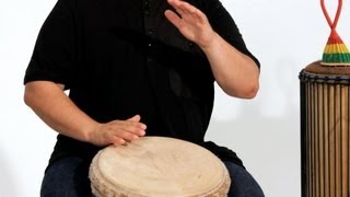 Djembe Kuku Rhythm 1st Accompaniment  African Drums [upl. by Ainatit]