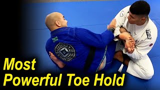 How To Do The Most Powerful Jiu Jitsu Toe Hold by Victor Hugo [upl. by Claiborn]