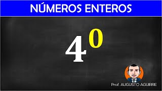 Potencia con exponente cero  4 elevado a 0 [upl. by Lemar]