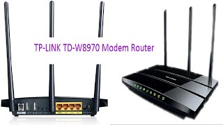 برمجة و ضبط اعدادات راوتر TPLink TDW8970 على شركة WE [upl. by Cuthburt]