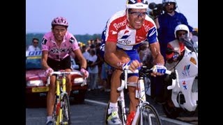 Tour 1995 Etapa 09 LA PLAGNE Indurain vs Alex Zulle [upl. by Hairam]