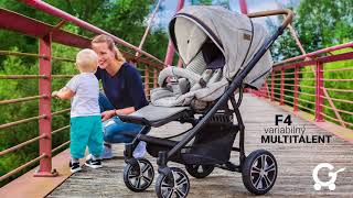 Gesslein stroller f4  functions  demo  handling amp folding Slovak version [upl. by Ahsilav252]