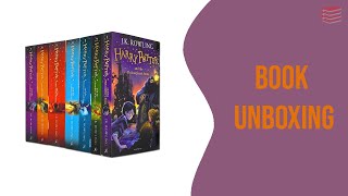 Harry Potter Book Set The Complete Collection by JK Rowling  Book Unboxing [upl. by Hannahoj]