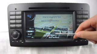 Mercedes Benz ML W164 DVD Player GPS Navigation tv bluetooth [upl. by Hausner]