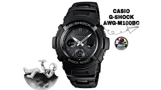 Casio GShock AWGM100BC Tough Solar Multiband 6 Man In Black  bmbzidofficial [upl. by Mckenna866]