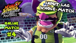 Mario Strikers Battle League Online Match 4  Input Lag Whole Match [upl. by Airetak]