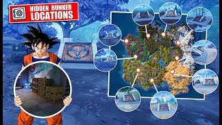 Fortnite Guide  ALL Hidden BUNKER vaults Locations [upl. by Macpherson]