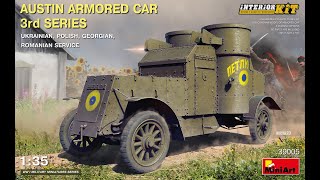 Miniart 135 Austin Armored Car review [upl. by Nolak]