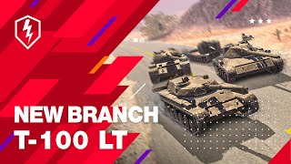 WoT Blitz T100 LT Branch with a New Spotting Mechanic [upl. by Koorb]