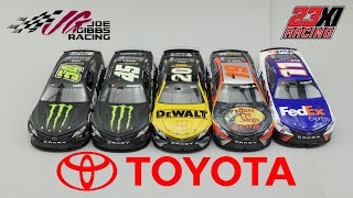 Build Review  Salvinos JR Models Joe Gibbs2311 Racing Toyotas [upl. by Ebeohp]