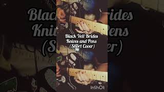 Black Veil Brides  Knives and Pens Short Cover bvb metal guitar fyp viralshorts [upl. by Lindblad]