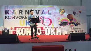 HARIZ FAYAHET  REDHA KARNIVAL KONVOKESYEN UKM 45 [upl. by Geerts188]