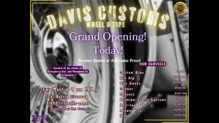 davis custom grand opening flyer [upl. by Friedlander]