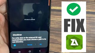 FIX Access is denied in ZArchiver  How to OpenAccess Android data amp obb in Android 11 [upl. by Ybocaj]