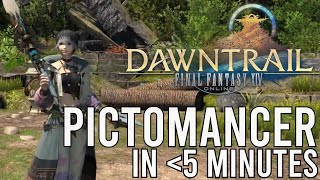 HOW TO PICTOMANCER IN LESS THAN 5 MINUTES  a guide by JillTime  FFXIV [upl. by Quinby]