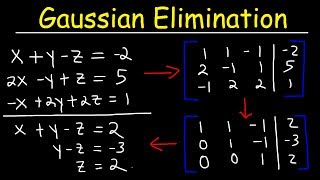 Gaussian Elimination amp Row Echelon Form [upl. by Isbella]