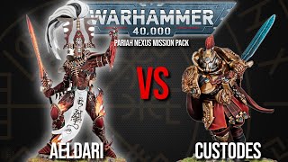 Aeldari Vs Custodes  Warhammer 40k 10th Edition [upl. by Noe]