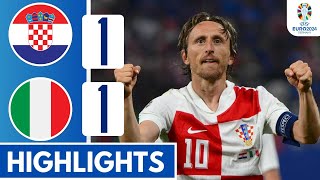 Italy Vs Croatia 11  All Goals amp Highlights  UEFA EURO 2024 [upl. by Ransell349]