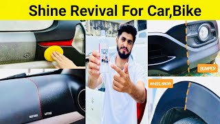 Shine Revival For CarBike  Atraso Shine revival Polish  plastic polish  Dashboard Polish [upl. by Chavey268]