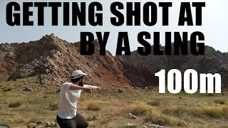 Getting Shot at by a Slinger from 100 meters [upl. by Annaerb281]