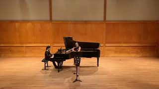 Martinu First Sonata for flute  Movement 1  Emily Andenmatten flute [upl. by Aziaf]