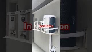 HVAC technician installation with quality work and HVAC toolsshortvideo acservice [upl. by Treblih]