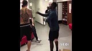 Eric Bailly Fight With Zlatan Ibrahimovic By Punching amp Kicking Him [upl. by Ani772]