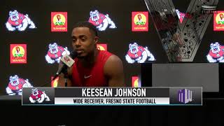 Fresno State Football Keesean Johnson 112418 [upl. by Aicilev]