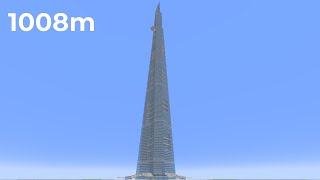 1008 Blocks High The Minecraft Jeddah Tower Showcase [upl. by Girardo]