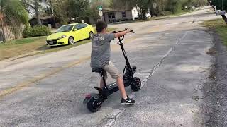 5600w electric scooter review 3223 [upl. by Ailey]