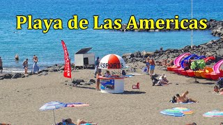 PLAYA DE LAS AMERICAS TENERIFE BEACH TROYA [upl. by Nalra]