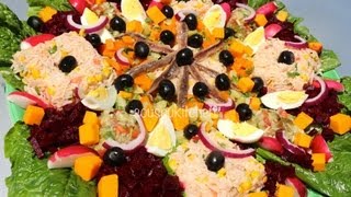 Salad RecipeRecette de Salade سلطة مغربية Cuisine Marocaine [upl. by Lise949]