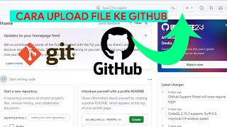 Tutorial Cara Upload File ke github dengan GIT 2023 [upl. by Eide]