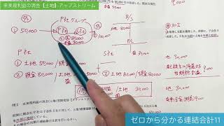 【簿記２級】連結会計11 未実現利益消去【土地】アップストリーム [upl. by Yeh]