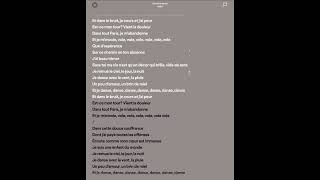 Indila  Derniere Danse sped up  lyrics [upl. by Joyce]