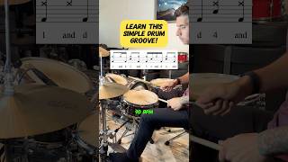 Learn This Simple Drum Groove Easy Drum Lesson drums [upl. by Daisey]