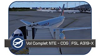 Prepar3D v43 Vol complet LFRS → LFPG A319X v262 [upl. by Andersen403]