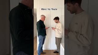 Remote starting a Tesla vs a Mercedes 😳 tesla mercedes [upl. by Hurlow]